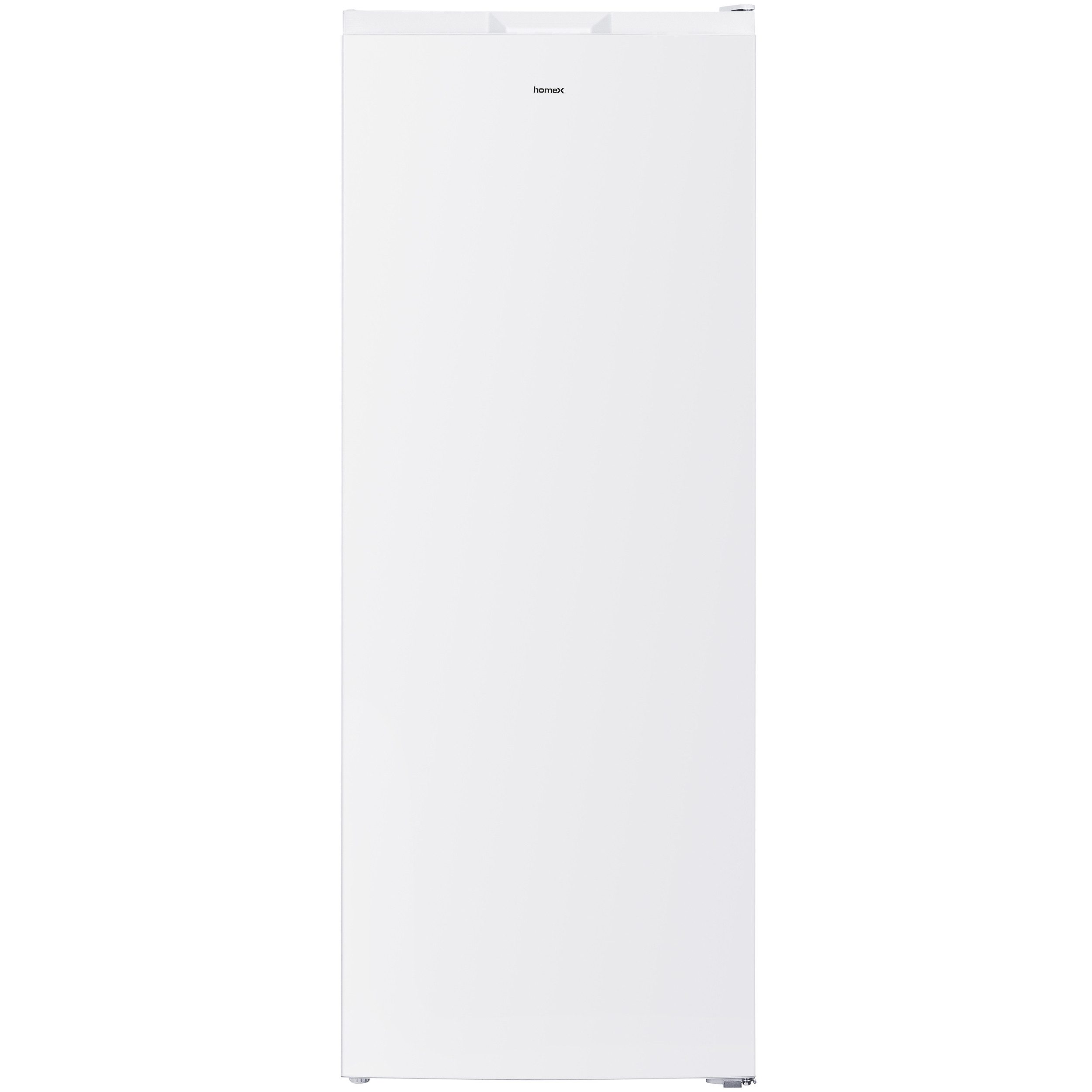 homeX Gefrierschrank FSN1611E-W, 143 cm hoch, 54 cm breit, No Frost, 161 Liter, Tiefkühlschrank groß, Freezer, 4-Sterne Gefrieren