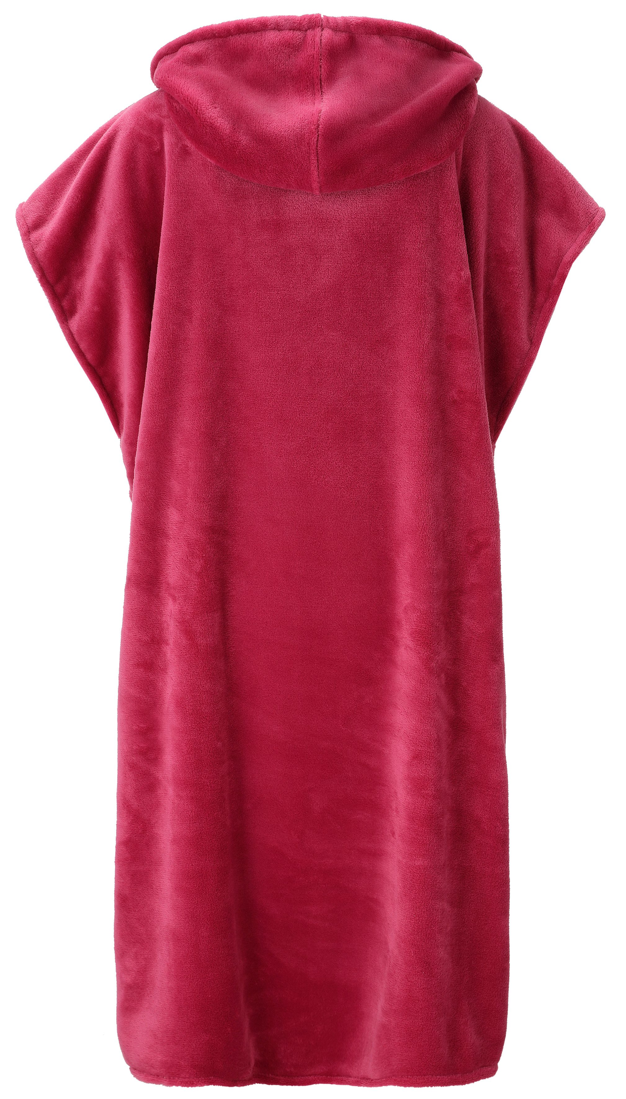 OTTO home Badeponcho Miia, Surfponcho ideal für Sauna, Spa & im Urlaub, Langform, Microfaser, Kapuze, ohne, weich und kuschelig, plüsch, Unisex, für Damen und Herren