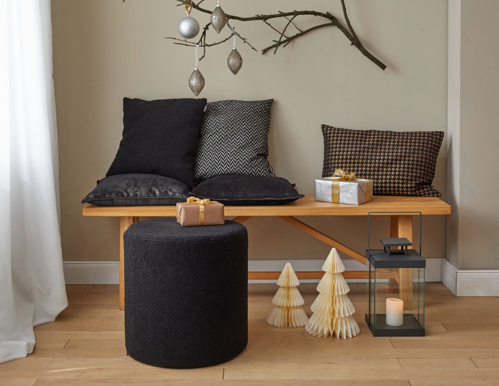 H.O.C.K. Sitzhocker Moderner Sitzhocker H.O.C.K. Fino: Fester Fußhocker Sch günstig online kaufen