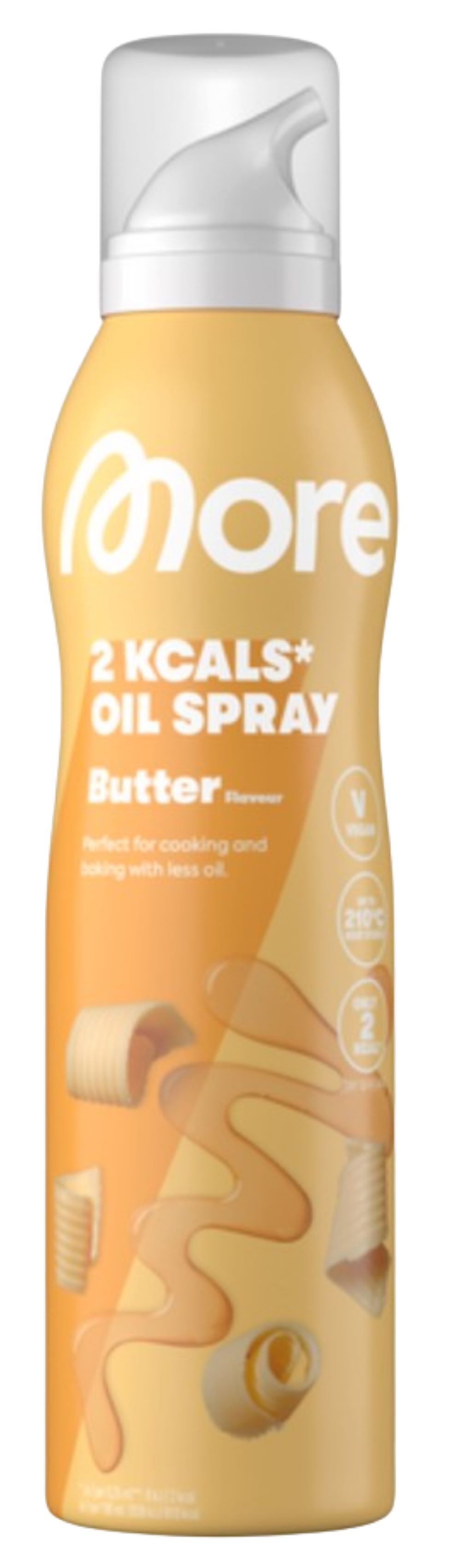 More Nutrition More 2 Kalorien Ölspray Butter (vegan), 200 ml Sprühflasche Flüssig, Ohne Palmöl, Silikone und Konservierungsmittel