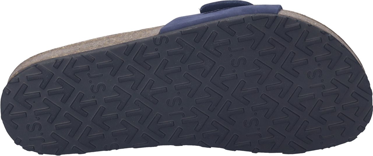 Josef Seibel Hermine 14 Pantolette Schlupfschuh, Flats, Hausschuh mit vorgeformtem Fußbett, in Weite G