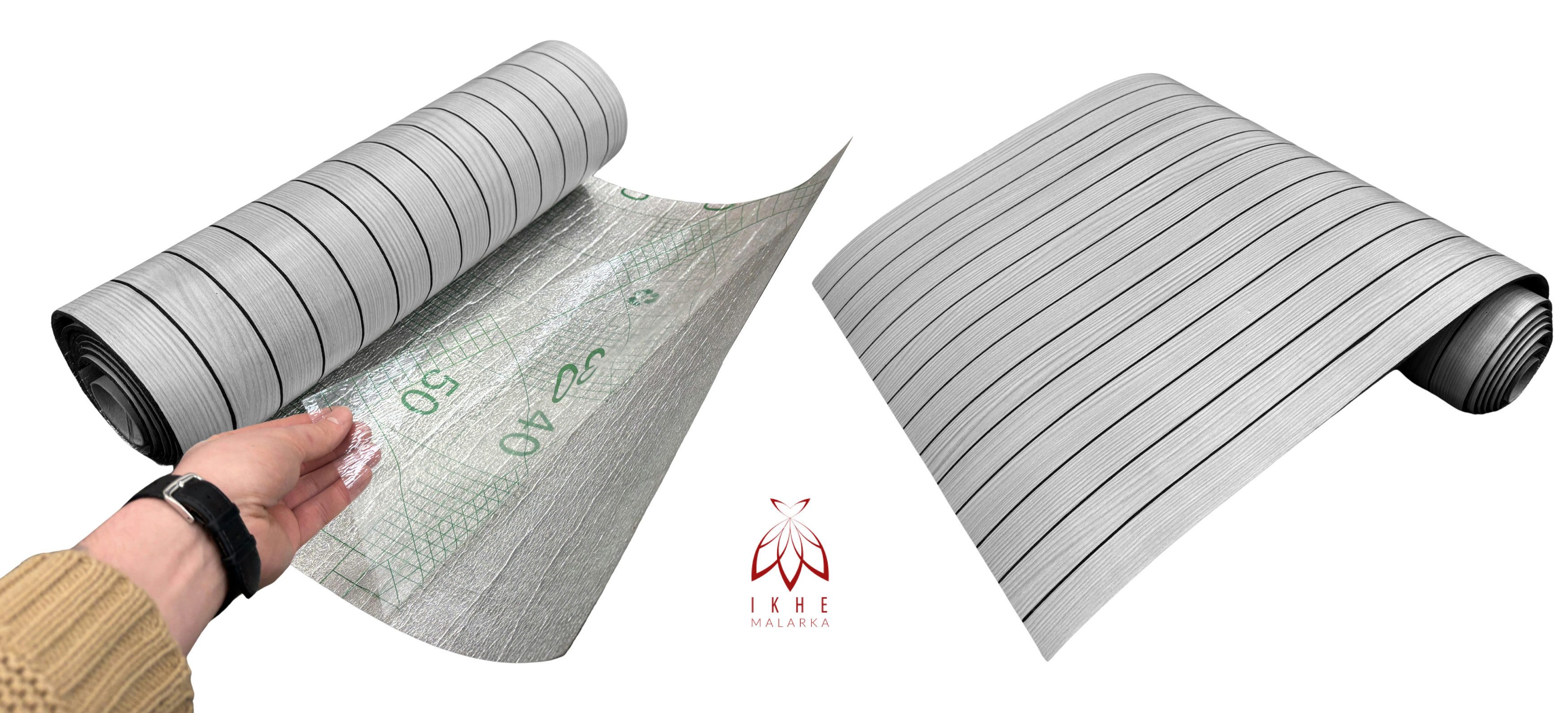 IKHEMalarka Wandpaneel Selbstklebende Flexible Schaum-Wandverkleidung 1,8 m², BxL: 60x300 cm, 1,8 qm, (1 Rolle = 1,8 m², 300x60cm) Schall- und wärmeisolierend, stoßfest, leicht zu reinige. 300x60cm