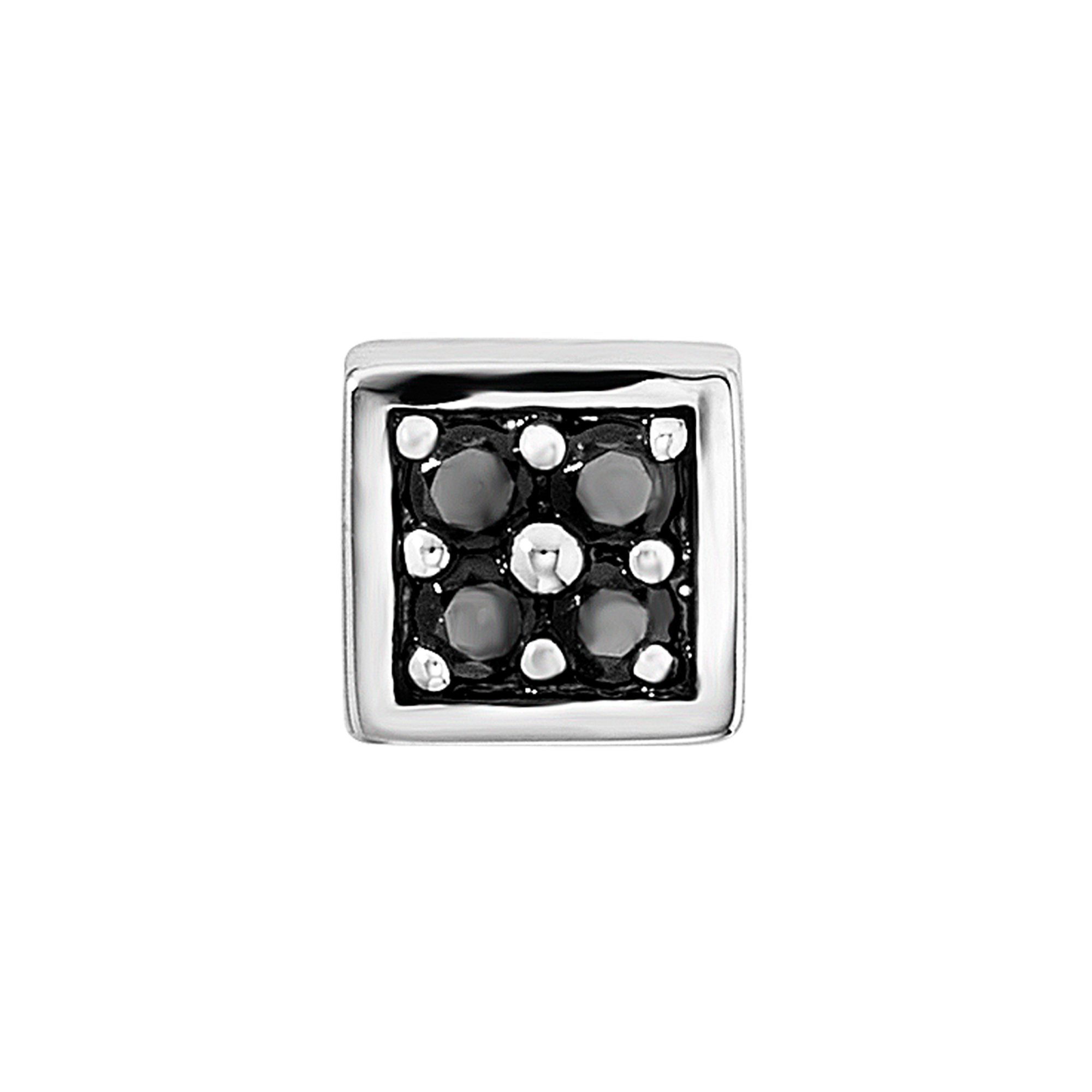 CAÏ Single-Ohrstecker 925 Sterling Silber rhodinert Spinell