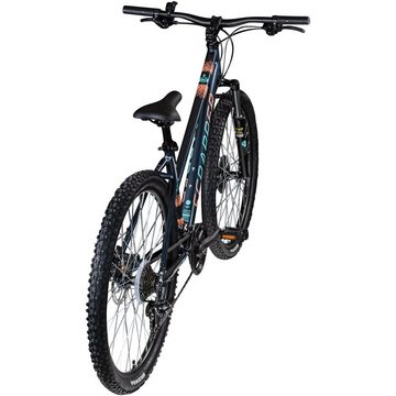 Scrapper Mountainbike 27.5 EXALTA 3.2 21 S, 21 Gang Shimano TY300 Schaltwerk, Kettenschaltung, Mountainbike Damen und Herren ab 170 cm Fahrrad MTB Hardtail