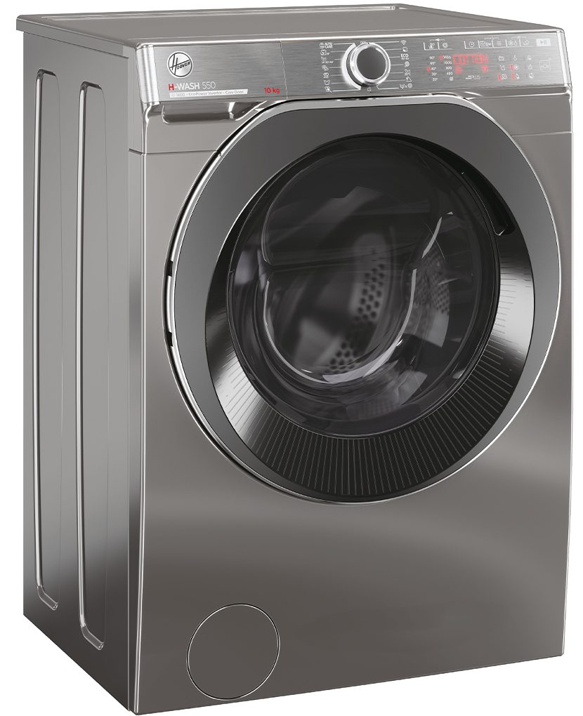 Hoover Waschmaschine H-WASH 550 Expert Design H5WPBD410AMBCR/S, 10 kg, 1400 U/min, Power Care, ActiveSteam, hOn App / Wi-Fi + Bluetooth, Mengenautomatik