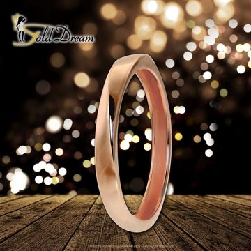 GoldDream Goldring GoldDream Gold Ring Gr.54 Twist (Fingerring), Damen Ring Twist aus 333 Rosegold - 8 Karat, Farbe: rose, weiß