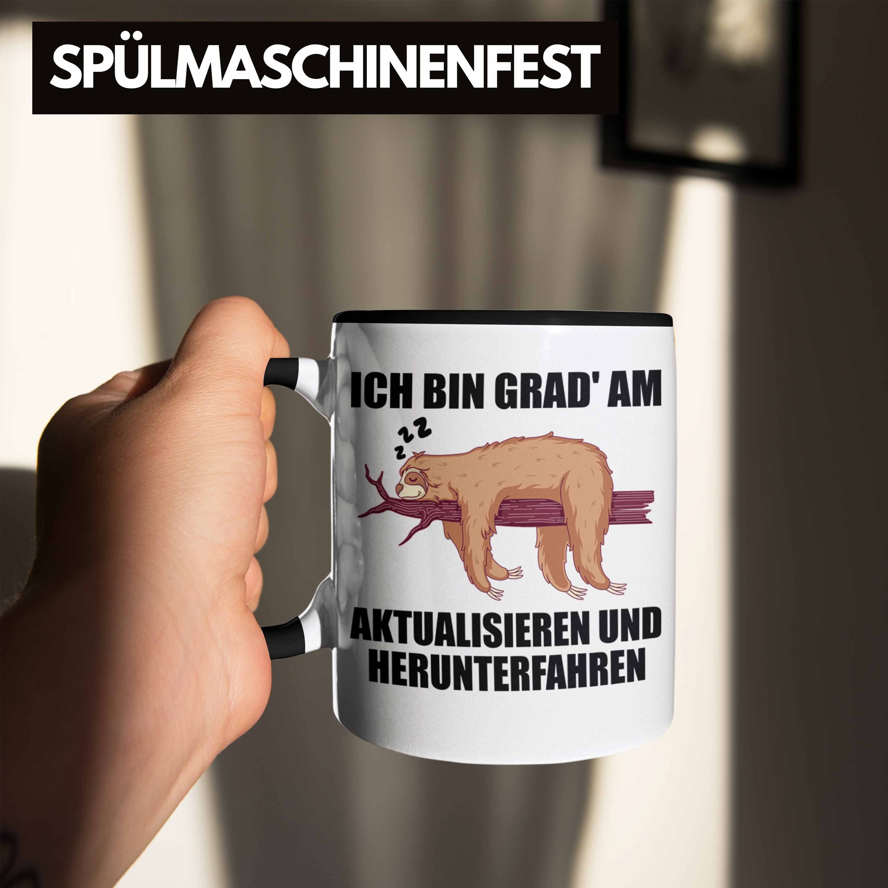 Spruch Trendation Tasse Abschiedsgeschenk Tasse Mitarbeiter Trendation Schwarz Lustige Arbeitskollege Kollegin Geschenk Faultier -