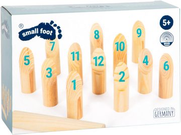 Small Foot Spiel, Kinderspiel Wikingerspiel Kubb mit Zahlen, Active, inkl. Transporttasche