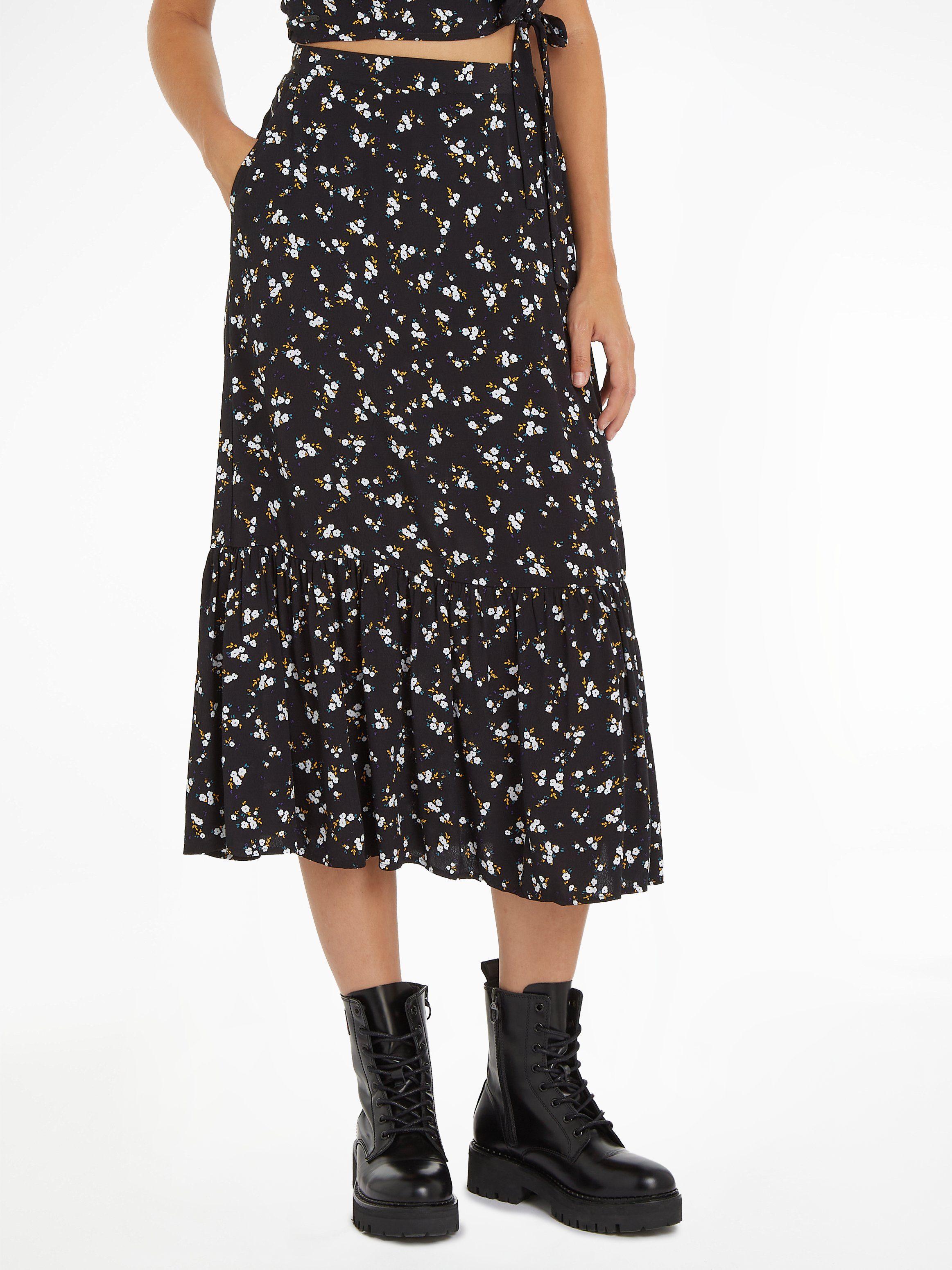 Tommy Jeans Curve A-Linien-Rock TJW FLORAL günstig online kaufen