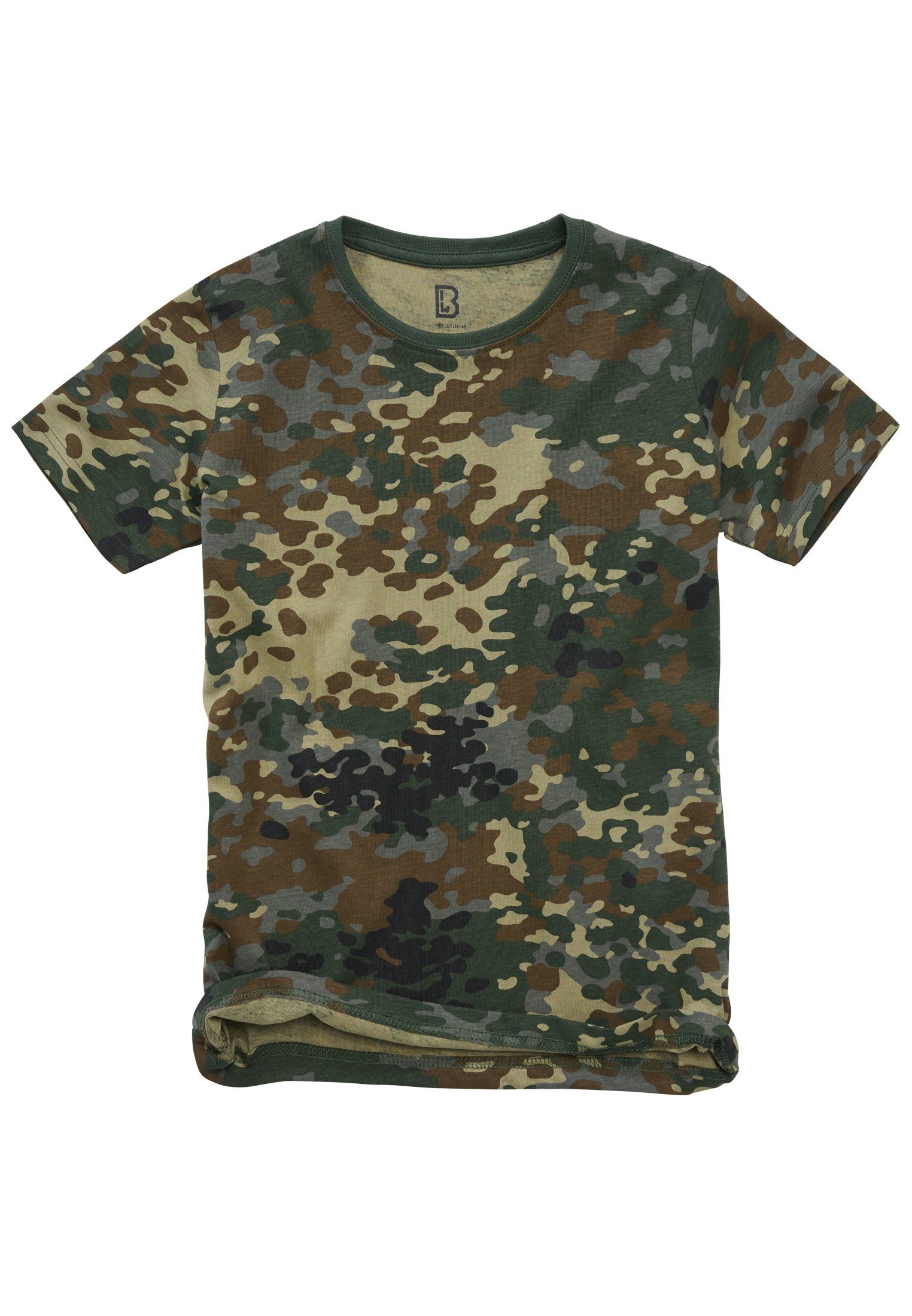 Kinder Kids Brandit flecktarn (1-tlg) Kurzarmshirt T-Shirt