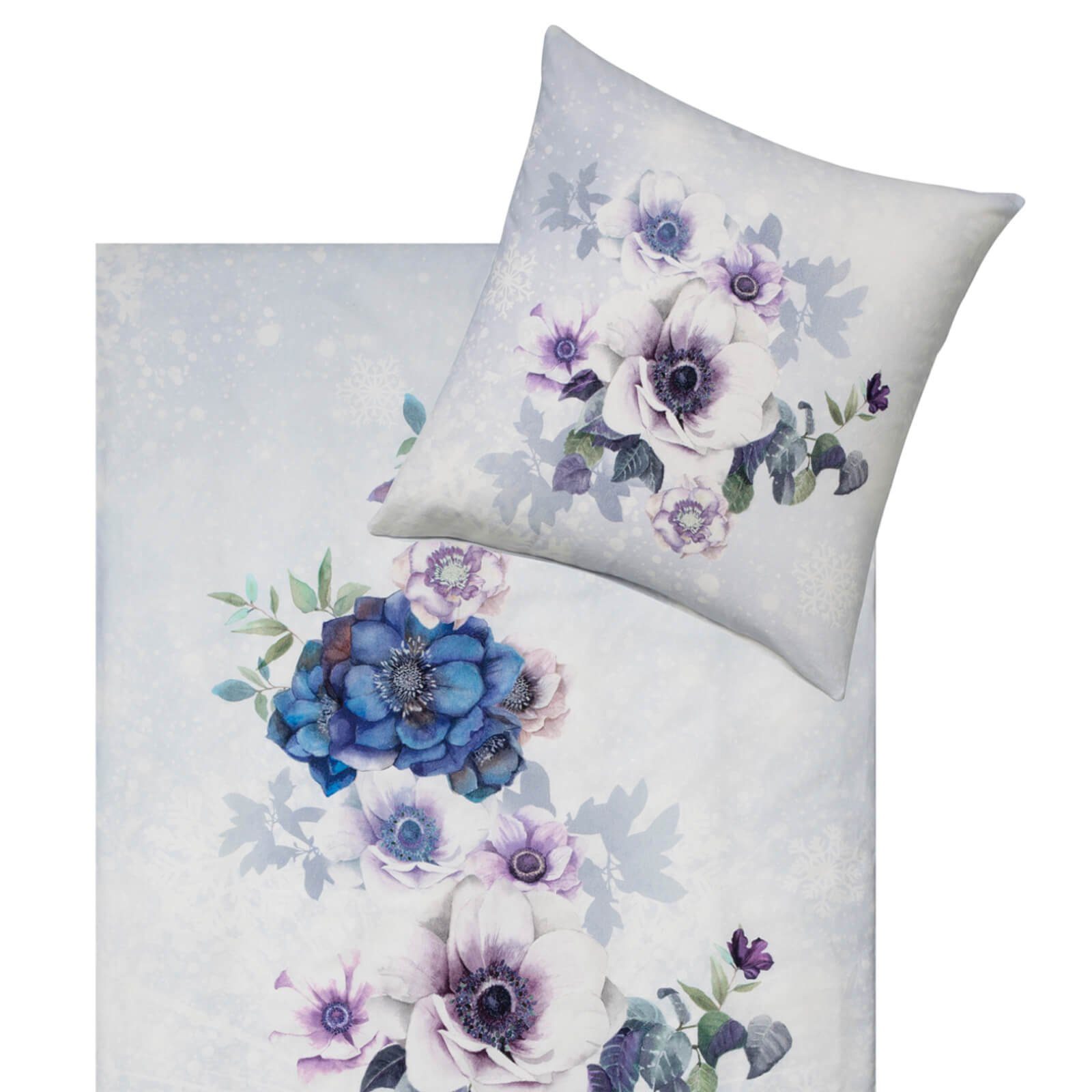 Estella Bettwäsche Snowflower 4446 101 Schnee günstig online kaufen