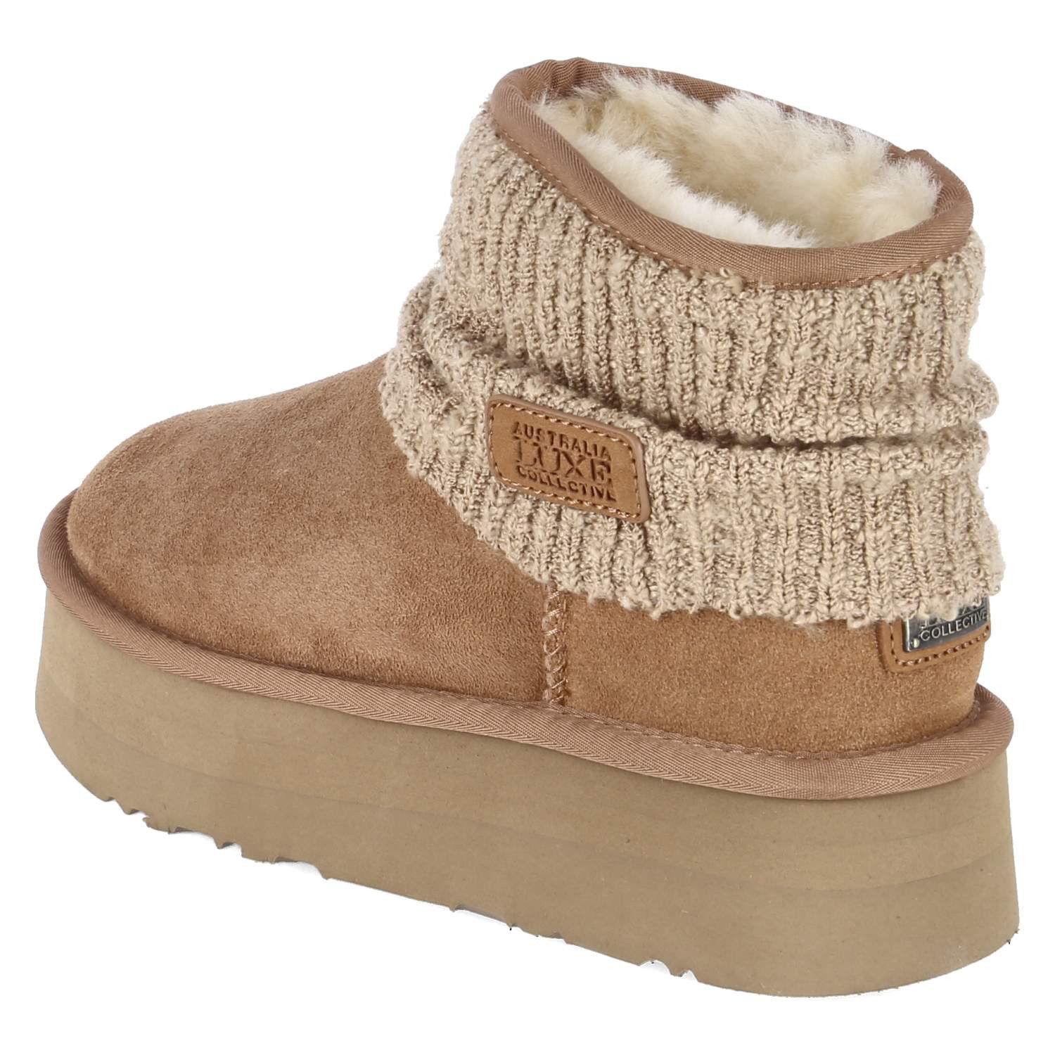 Australia Luxe Collective Australia Luxe FAMPS205N-CH Damen Leder & Textil brown Chelseaboots
