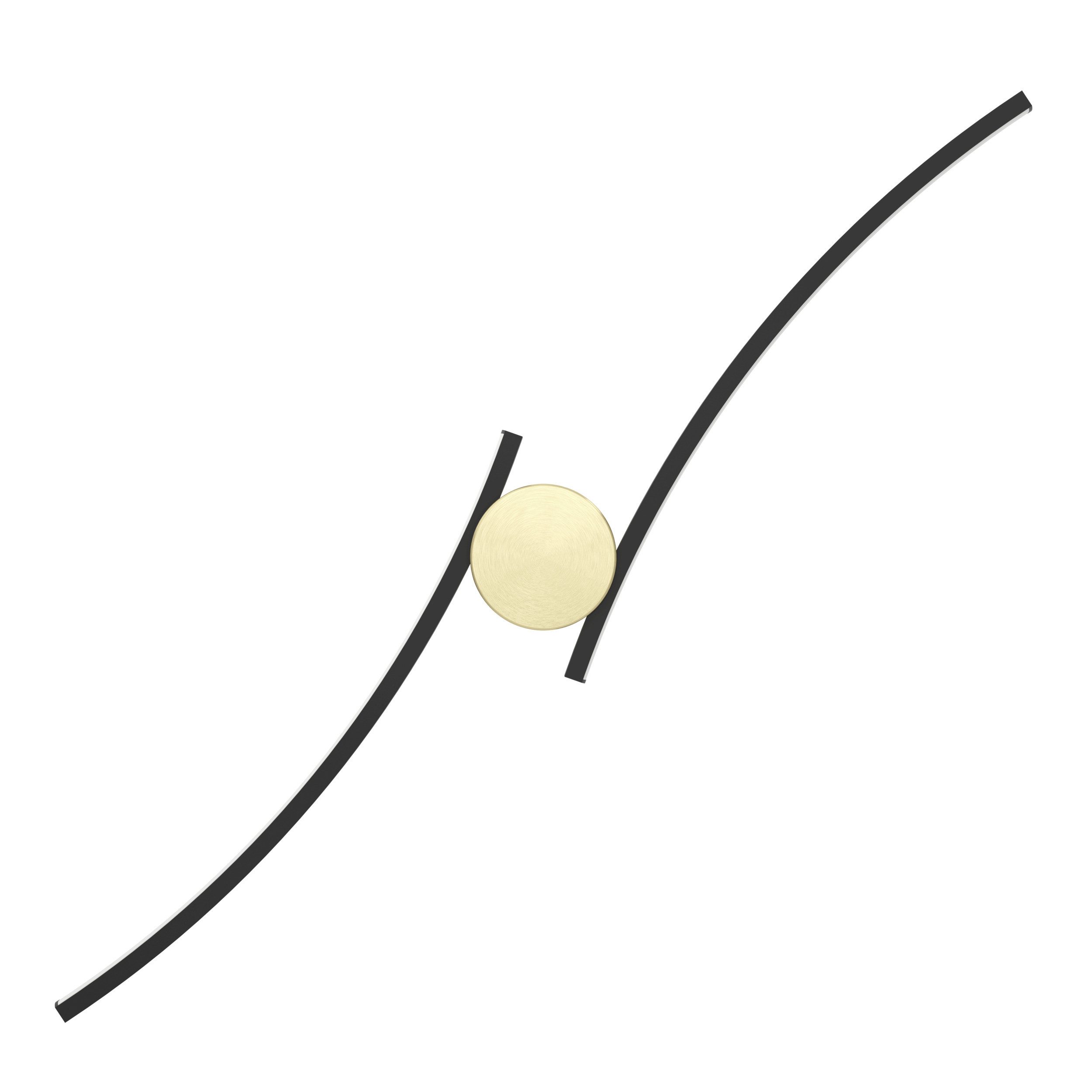 EGLO Deckenleuchte AIETA Deckenlampe - Stahl, Kunststoff - LED - 12W - IP20, LED fest integriert, Warmweiß, Wohzimmerlampe, Esszimmerlampe, Flur, Schlafzimmer, L72 x B13 x H8 cm