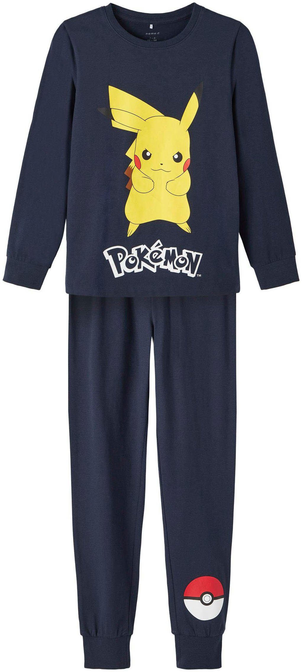 Name It Pyjama NKMNASH POKEMON LS NIGHTSET NOOS SKY, Schlafanzug von Name  it für Jungen