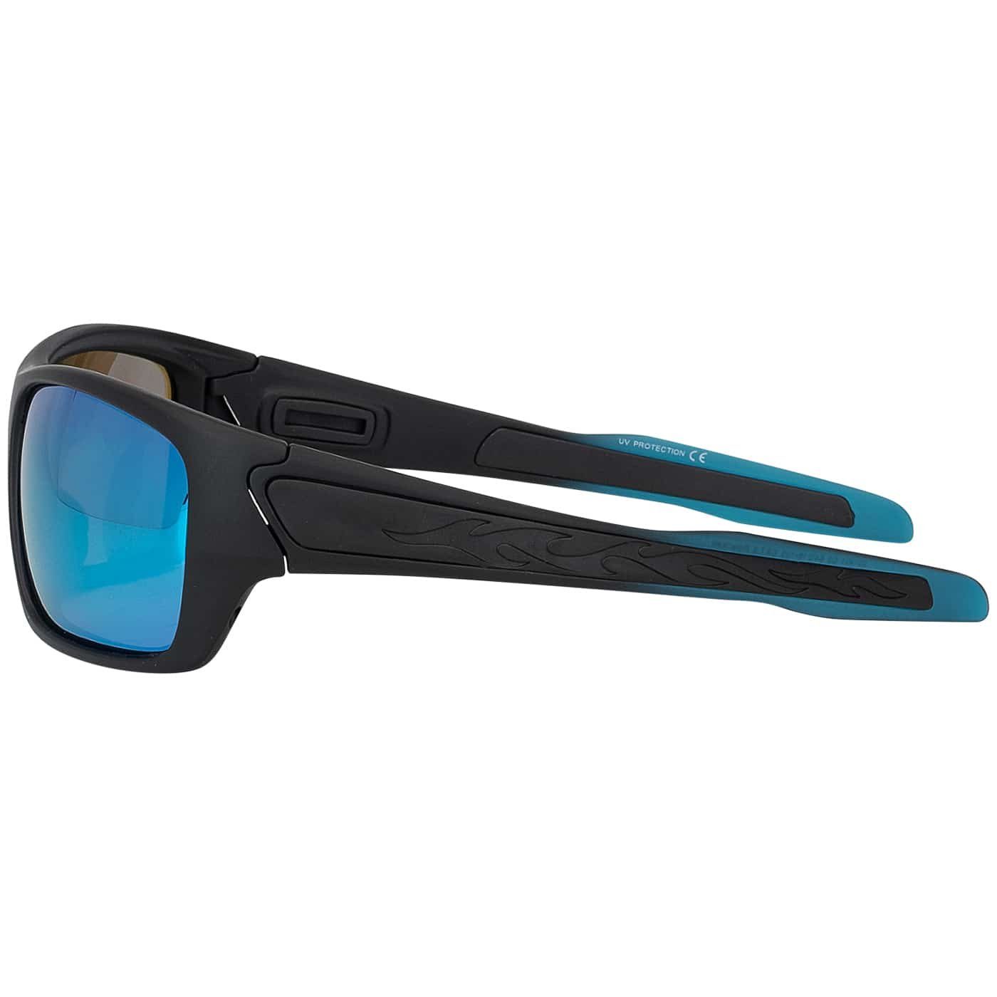 Designer (1-St), blau, Sonnenbrille, Sportbrille Rundglas und schwarz, rot grauen Damen Eyewear mit BEZLIT Linsen