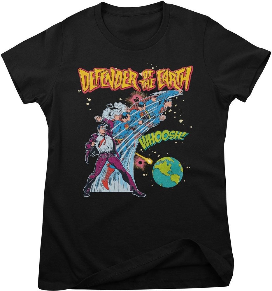 Superman T-Shirt Defender Of The Earth Girly Tee
