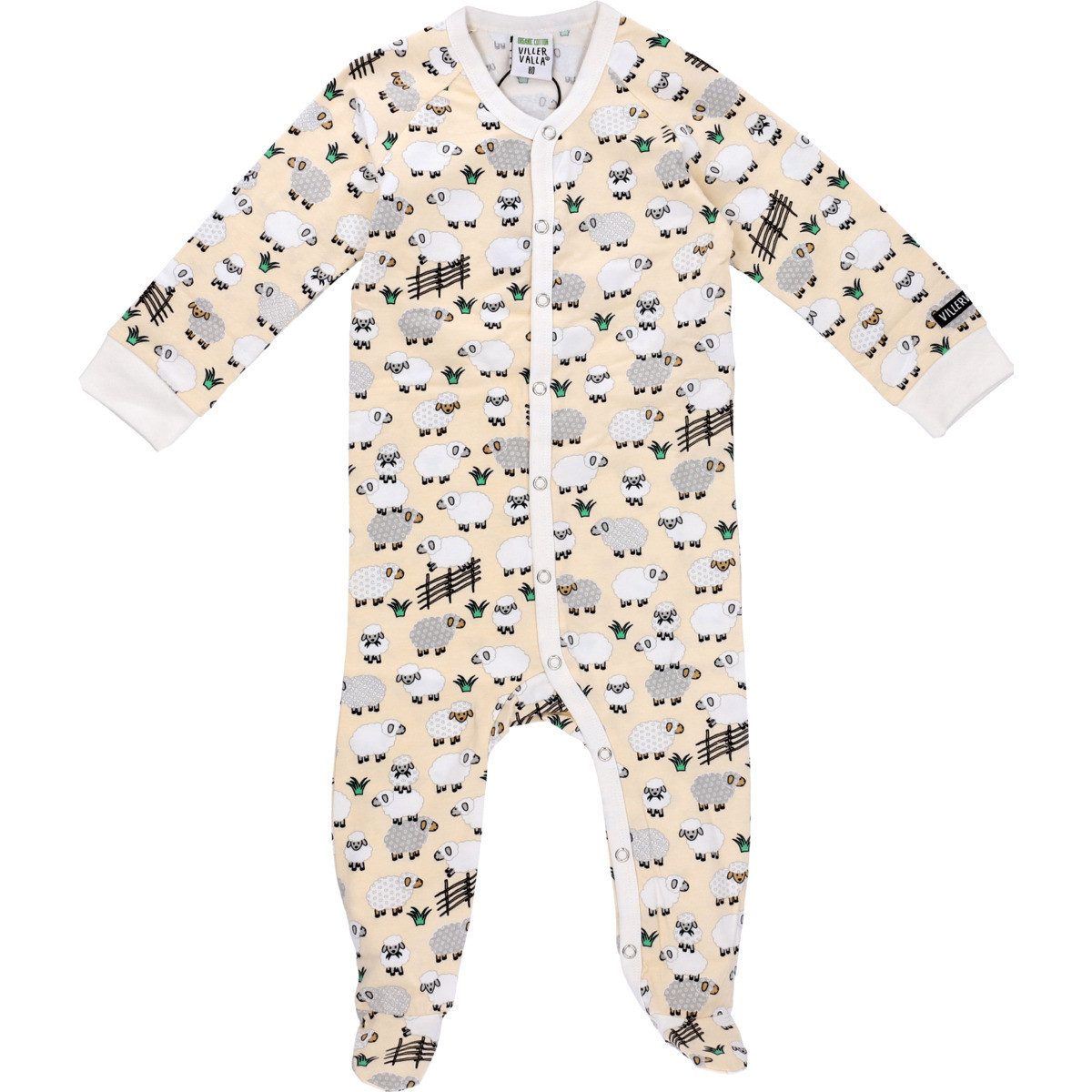 Villervalla Ползунки Schaf Unisex Kinder Einteiler, Overall, Babyanzug, Babyoverall, Babyanzug