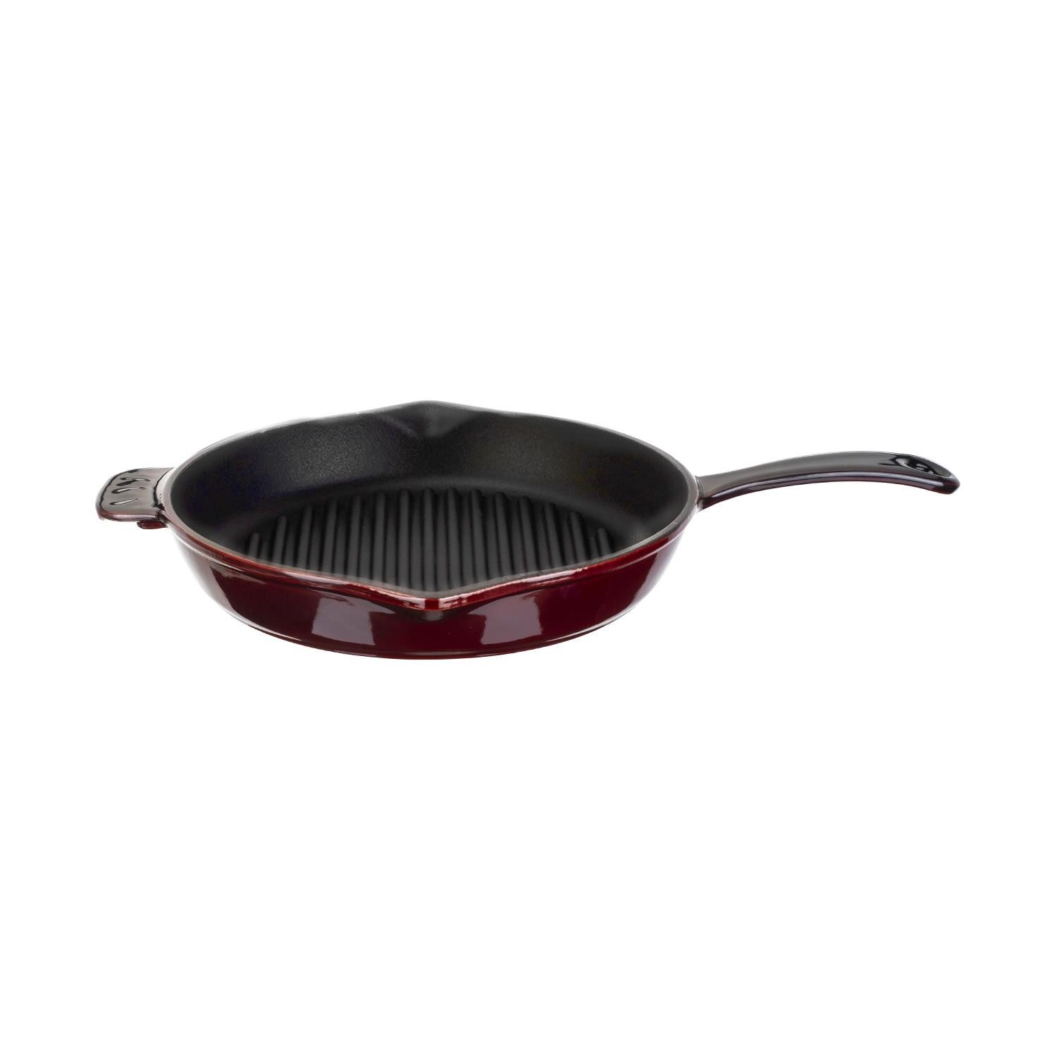 LAVA Grillpfanne LAVA Grillpfanne aus emailliertem Gusseisen, Ø 28 cm, 2,3 Liter, Gusseisen (1-tlg), emailliertes Gusseisen, backofengeeignet