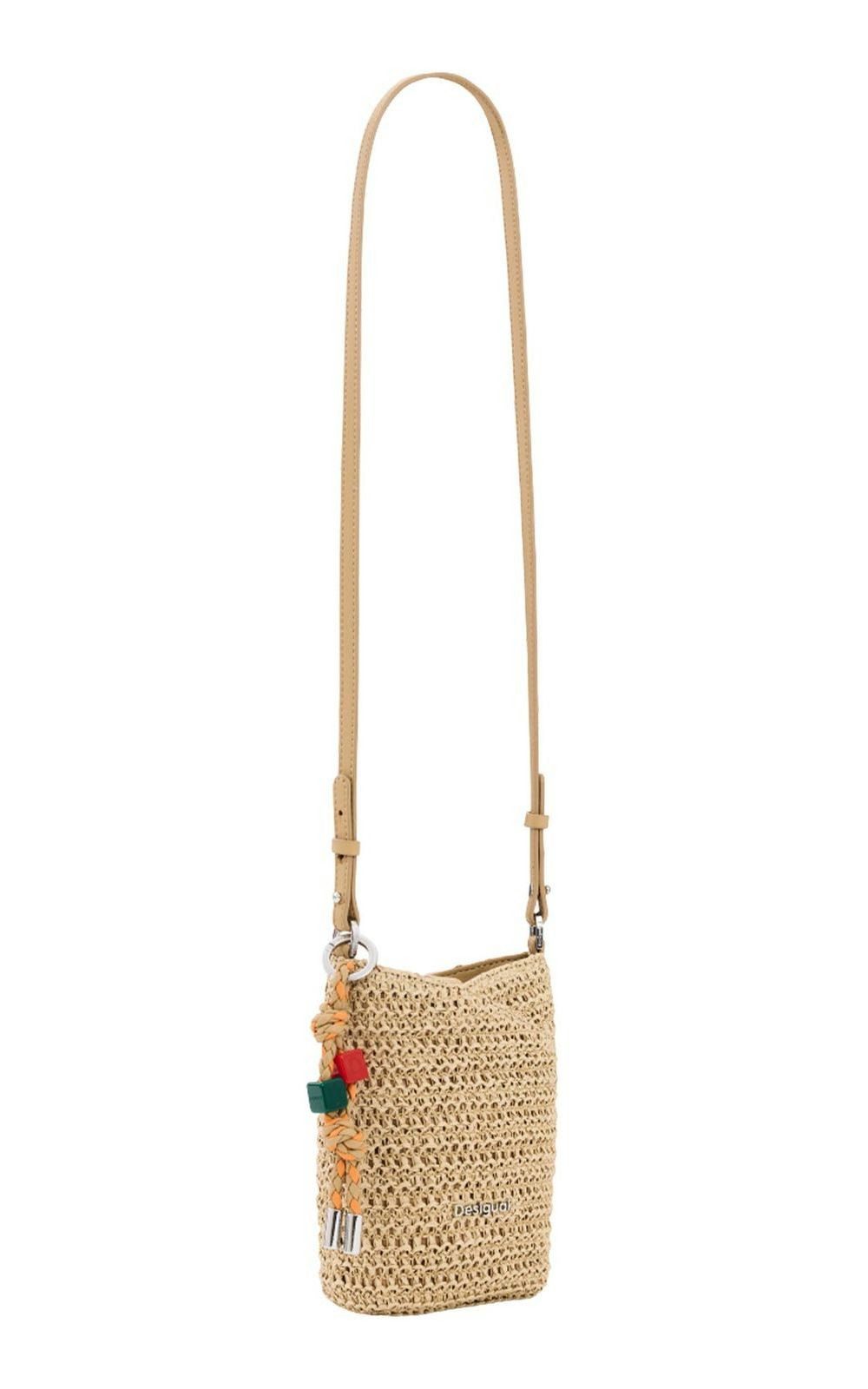 Desigual Umhängetasche Half Logo Raffia Bag