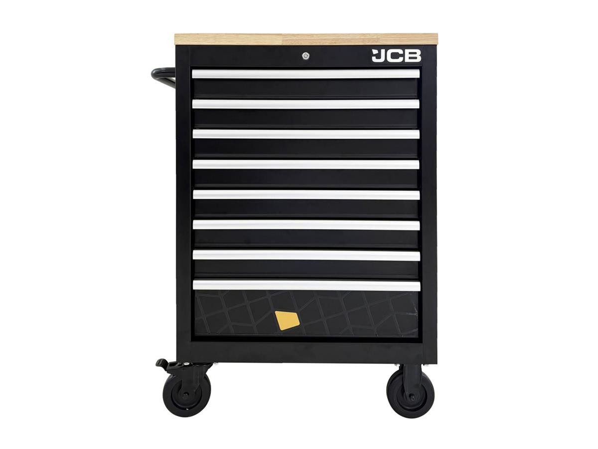 JCB Werkstattwagen 27TCK, befüllt, 259-tlg. Werkzeugset, (Set), 8 Schubladen, inkl. 259-teiliges Werkzeugset