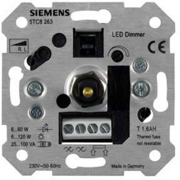 SIEMENS Drehdimmer NV-Dimmer für R L 6-120W magnetisch Trafos und