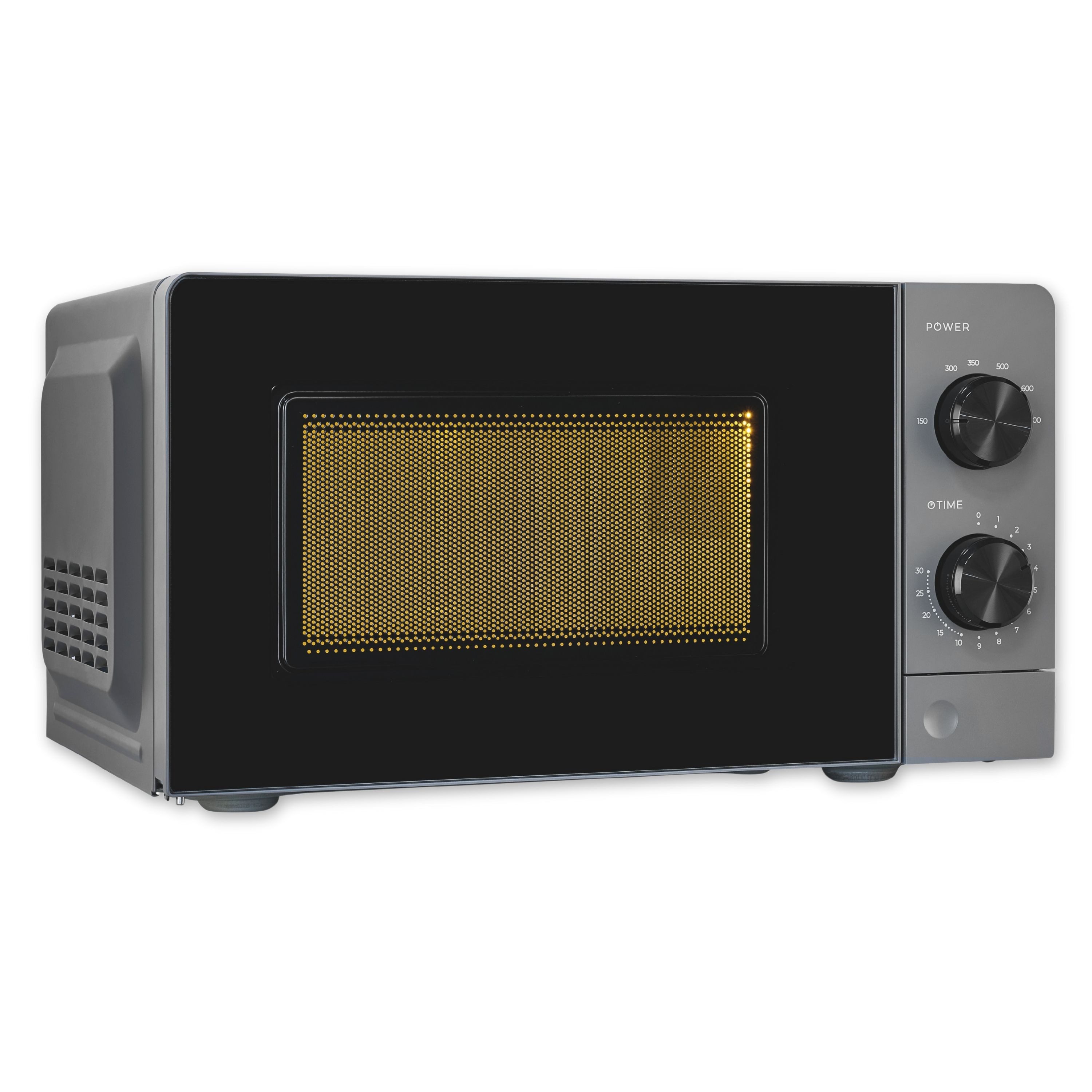exquisit Mikrowelle, Mikrowelle, 20,00 l, 700 Watt, Timer, 6 Leistungsstufen, 245 mm Drehteller, moderne Optik