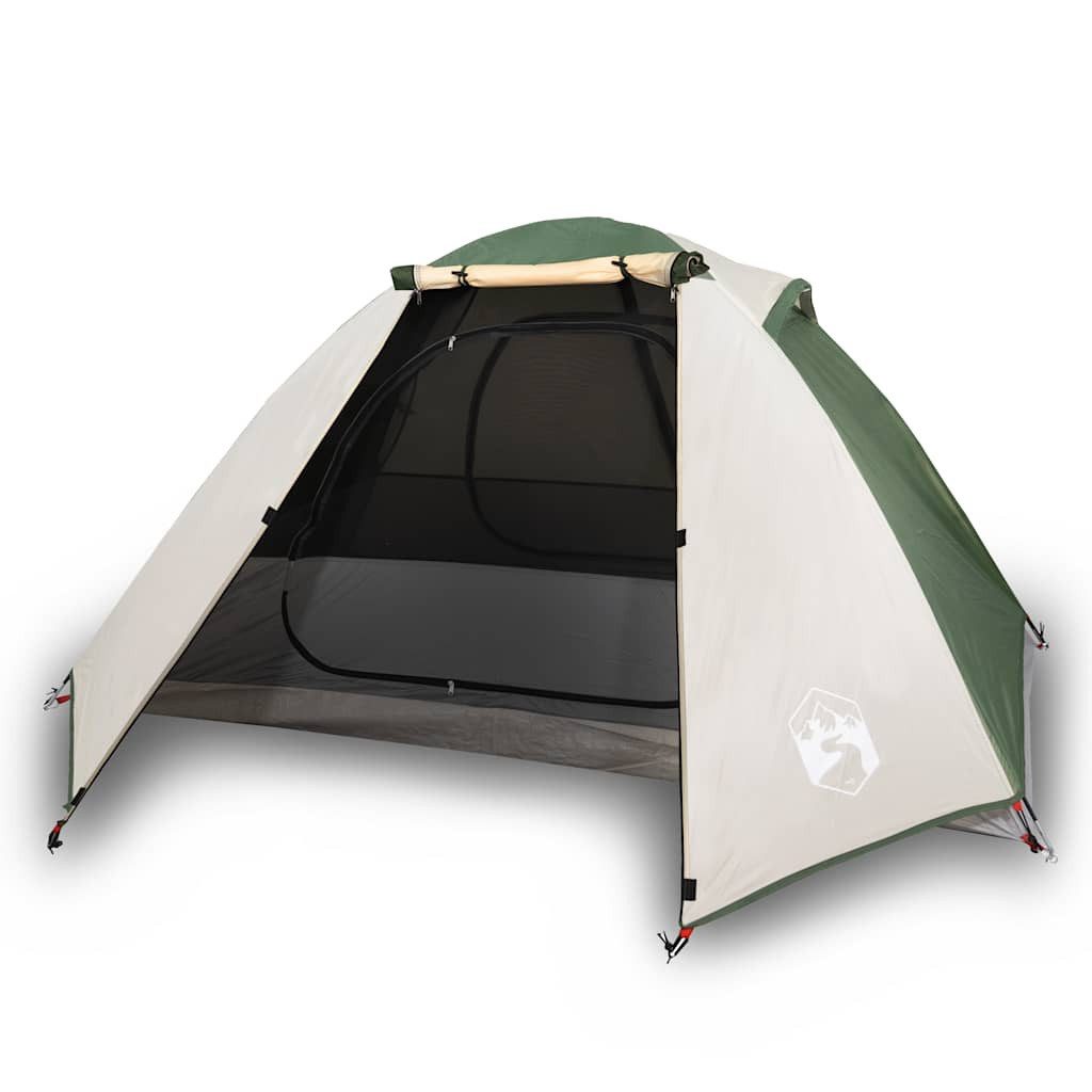 furnicato Faltzelt Campingzelt Kuppel 224x248x118 cm Grün, (1 tlg), Wetterfestes Familienzelt mit E-Anschluss und integrierten Netzwänden