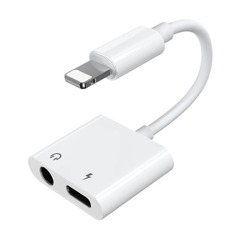 Adapter für Kopfhörer - kompatibel mit iPhone Laden und Musik hören Smartphone-Adapter