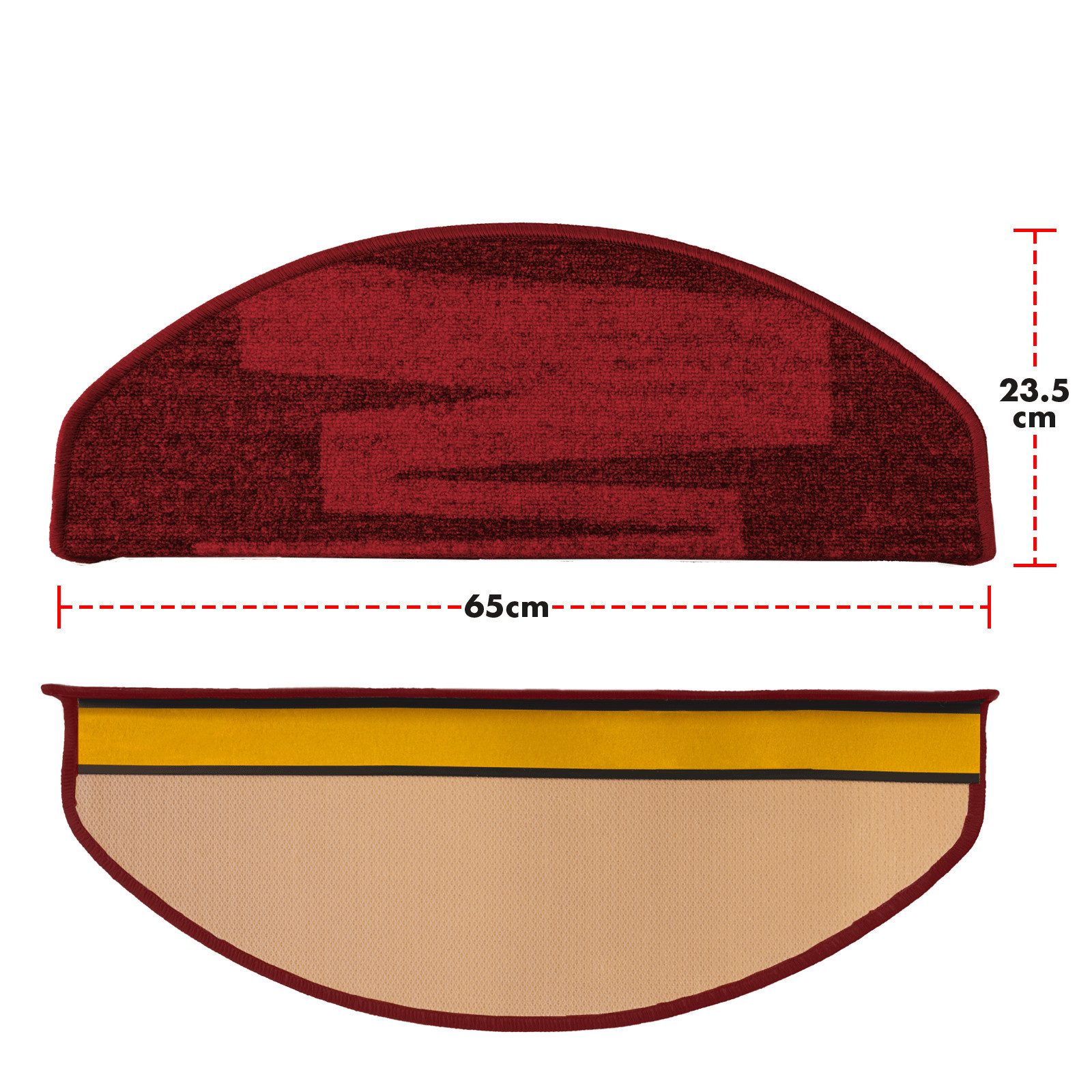 Karat Stufenmatte Hastings, Treppenschutz, Halbrund, Höhe: 8.5 mm, aus Poly günstig online kaufen