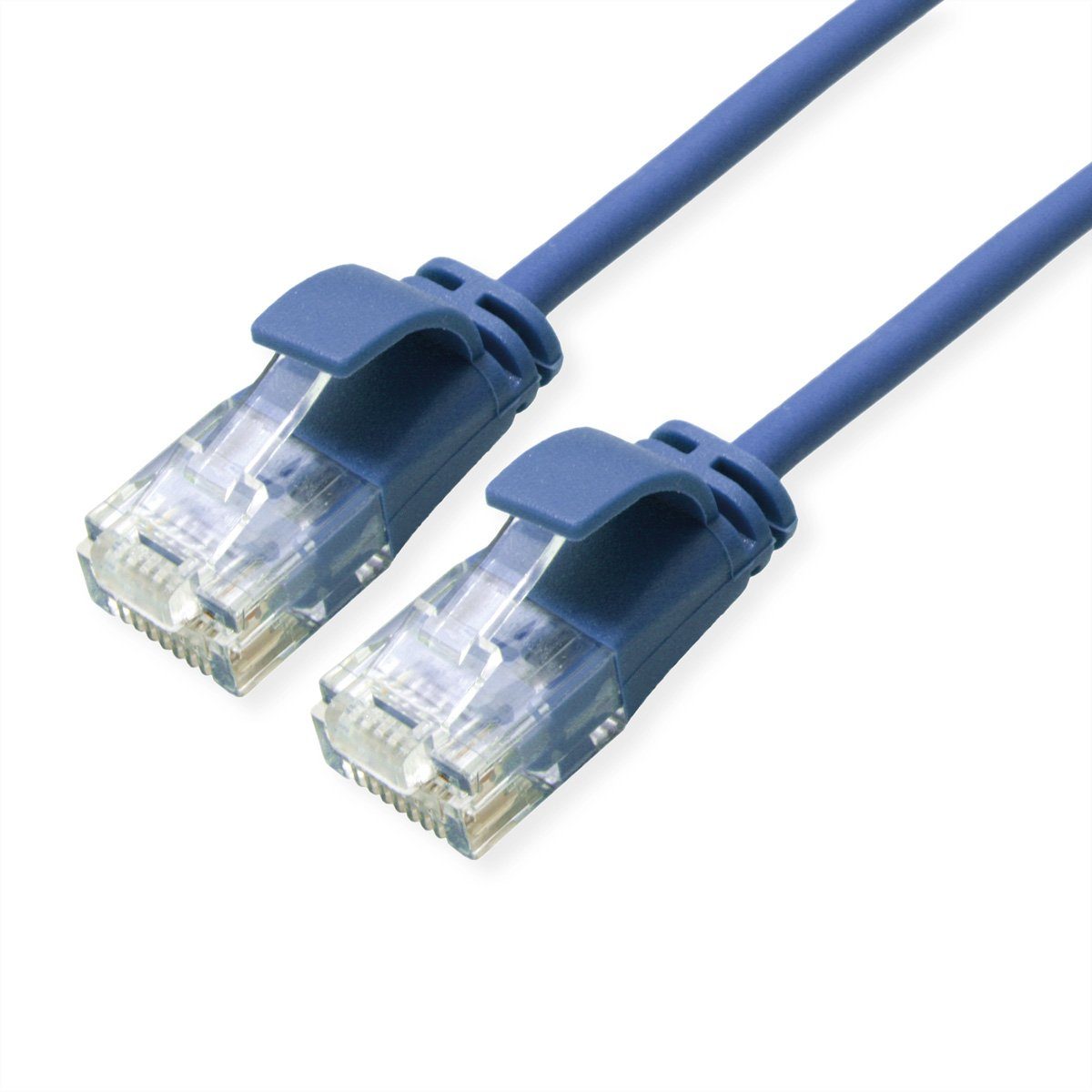 ROLINE GREEN UTP Patchkabel Cat.6A (Class EA) LAN-Kabel, RJ-45 Männlich (Stecker), RJ-45 Männlich (Stecker) (15.0 cm), LSOH, slim
