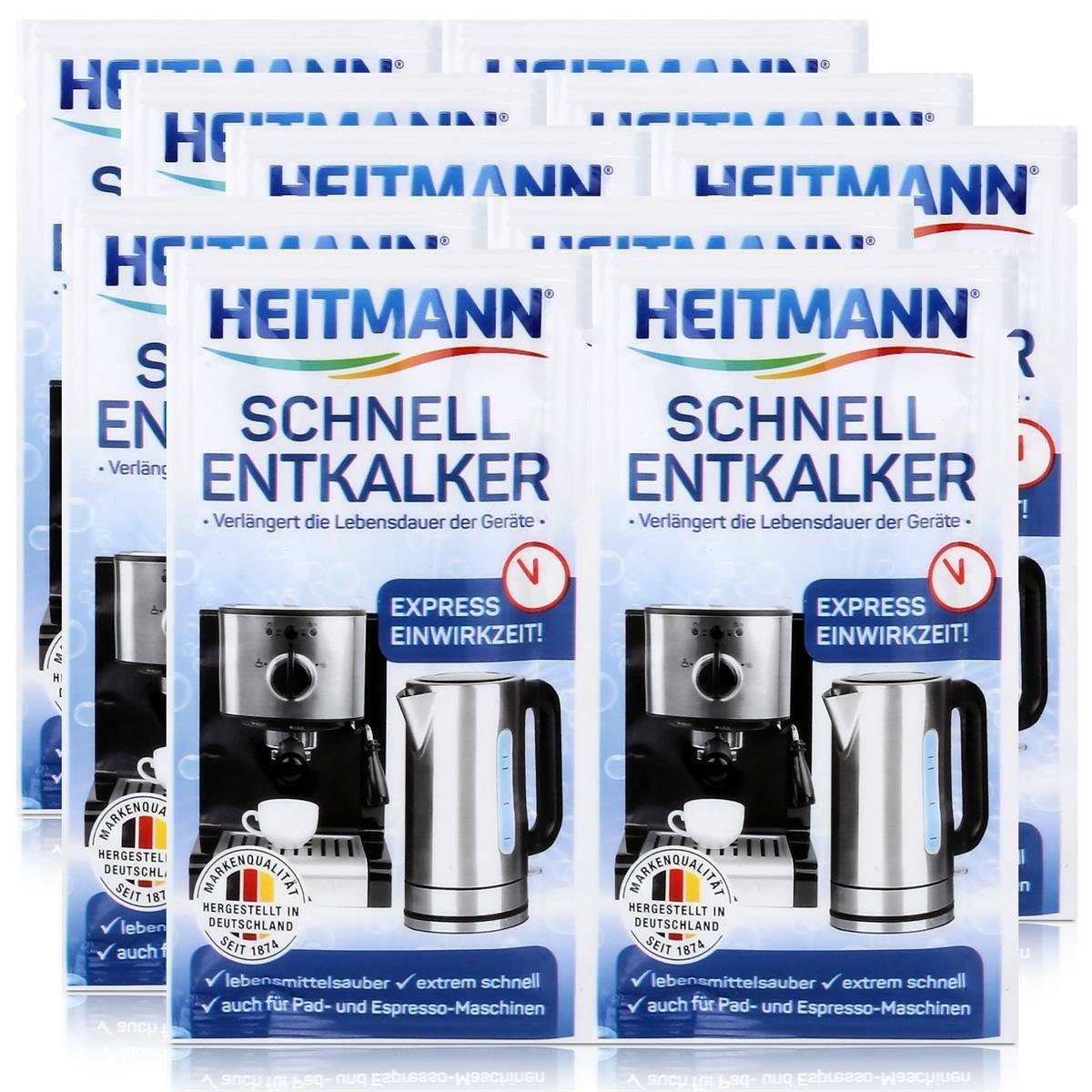 HEITMANN Heitmann Schnell-Entkalker 2x15g - Natürlicher Universalentkalker (5er Entkalker