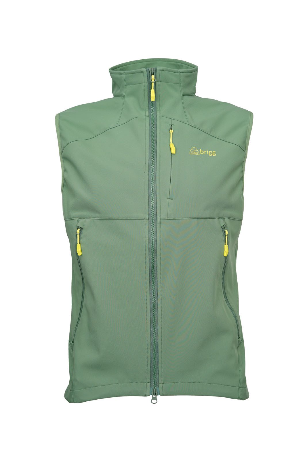Brigg Funktionsweste Soft-Shell Weste Superleicht grün