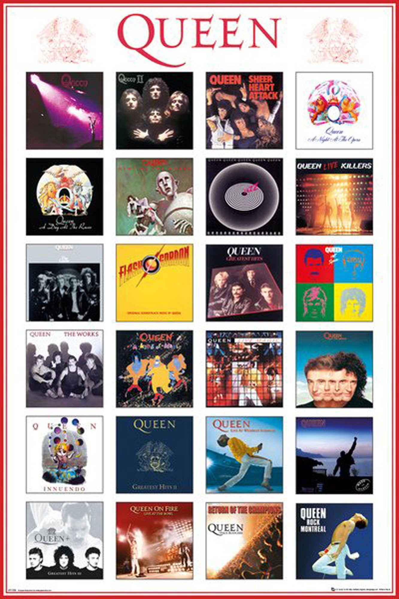 Poster Queen - Poster - Covers günstig online kaufen