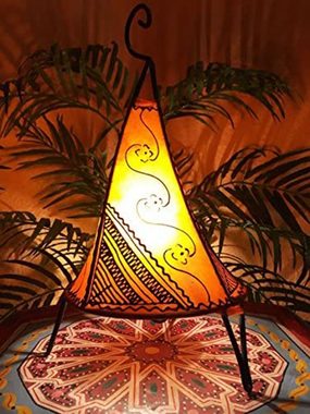 Marrakesch Orient & Mediterran Interior Stehlampe Hennalampe Kayra 38cm, Marokkanische Stehlampe