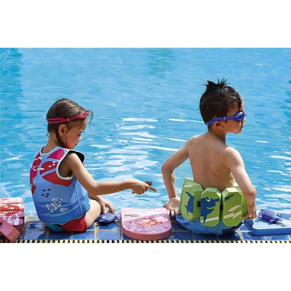 6 Blöcke Kinder Schwimmgürtel Blau Schwimmhilfe Schwimmen Baden Erwachsene 