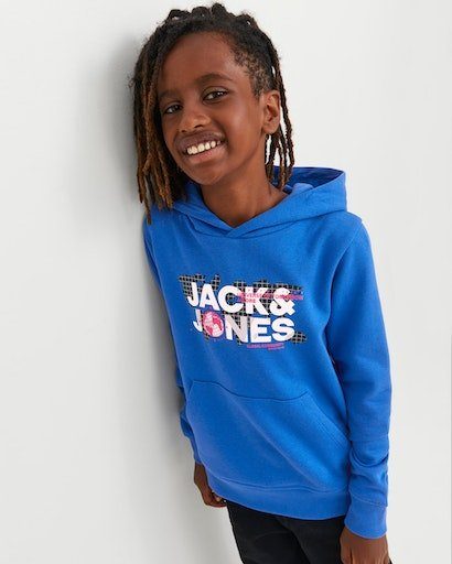 Jack & Jones iolite SWEAT HOOD Kapuzensweatshirt blue JCODUST SN JNR Junior