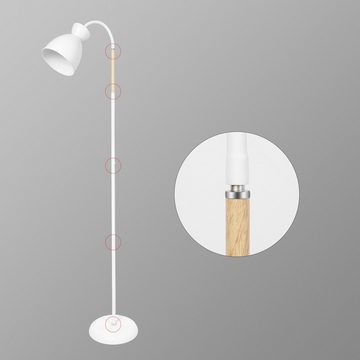 ANTEN LED Stehlampe Design LED Stehleuchte Deckenfluter Leselampe Standlampe Wohnzimmer, Büro E27 Sofa lampe, Weiß