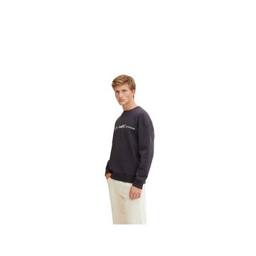 TOM TAILOR Sweatshirt grau regular fit (1-tlg)