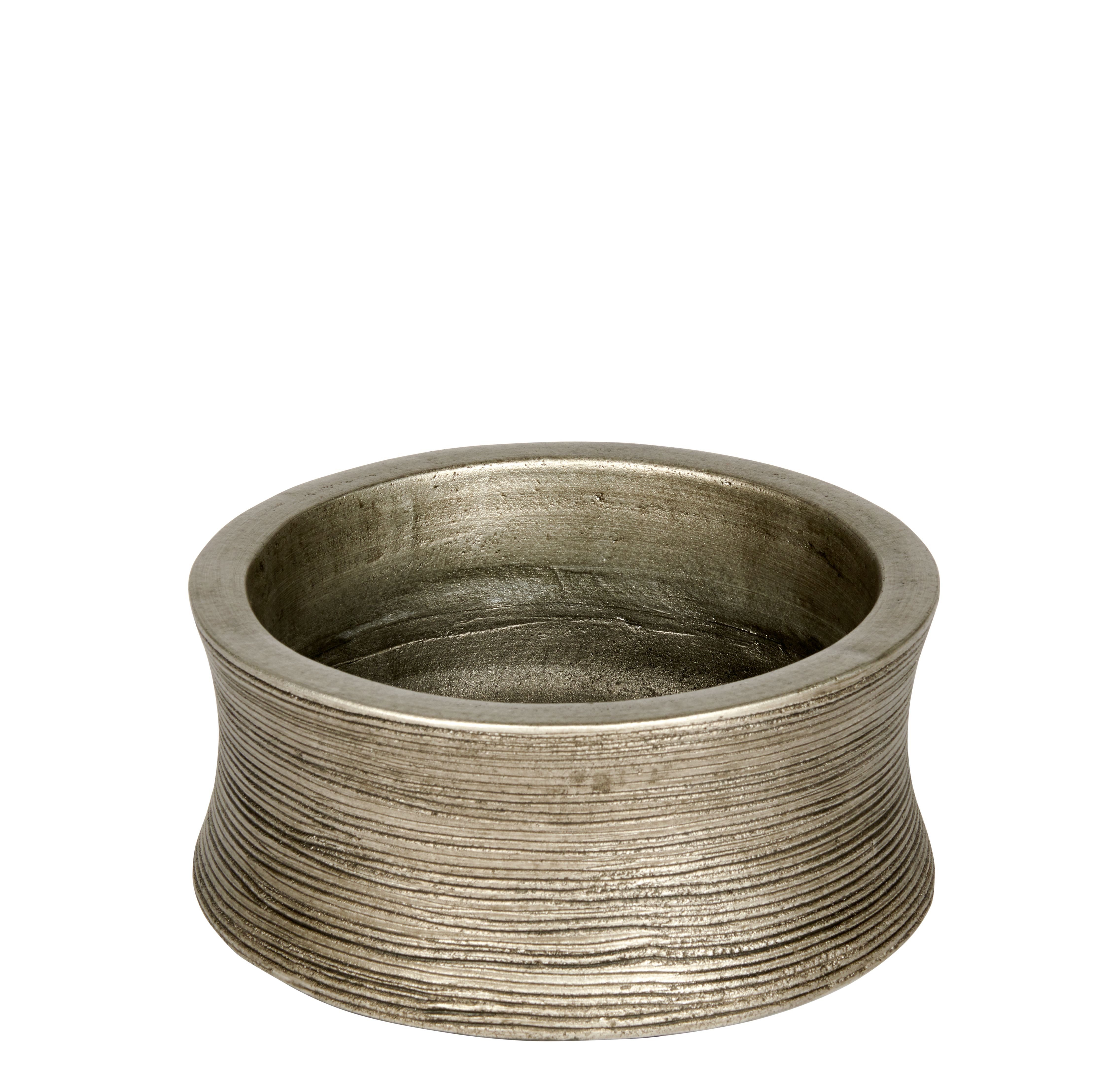 Lambert Pflanzkübel Cobano Gefäß H 11 cm Keramik silber H 11 cm, D 2