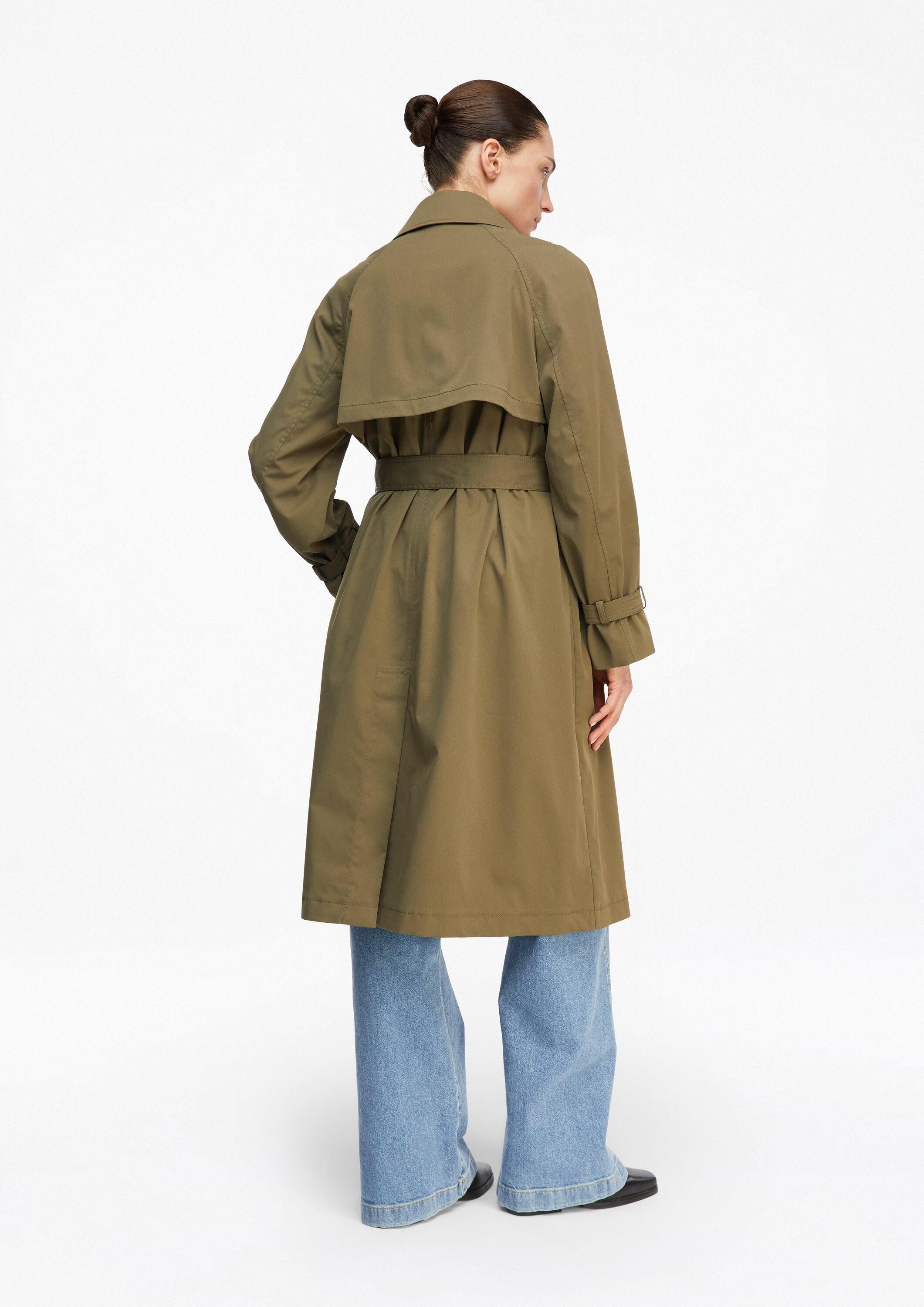 comma Trenchcoat Outdoor-Mantel Klassischer Trenchcoat mit Bindegürtel – Bild 3 von 5