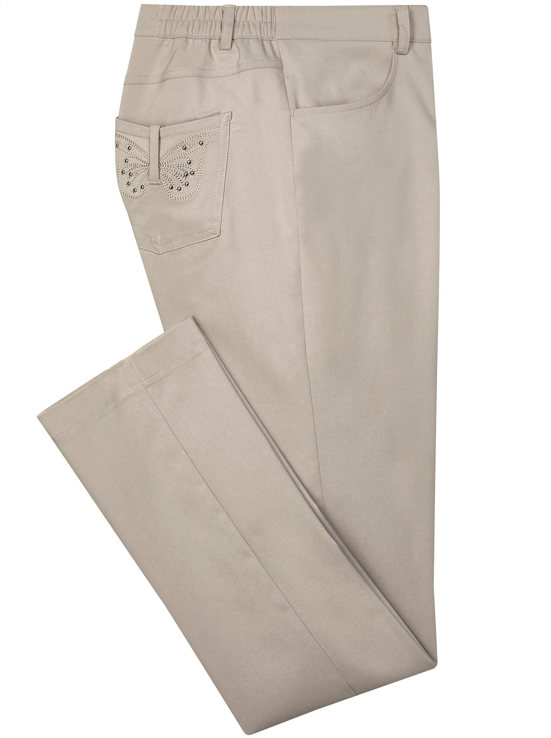 Sieh an! Jerseyhose Hose normal mit seitlichem Dehnbund – Bild 4 von 4