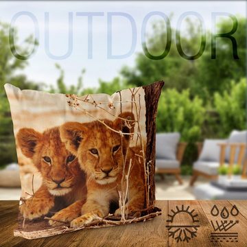 Kissenbezug, VOID (1 Stück), Löwen Kinder Junge Safari König Raubtier Löwe Afrika Savanne Jagd Wil