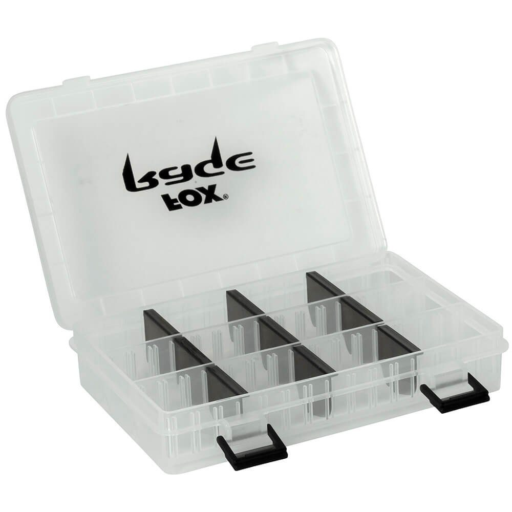 Fox Rage Angelkoffer Fox Rage Storage Box Aufbewahrungsbox klar (1 St), Perfekt für die Aufbewahrung all Ihrer Köder und kleinen Utensilien, Strapazierfähiger Kunststoff, Klare Außenhülle, um den Inhalt sehen zu können, Fox Rage Logo auf dem Deckel