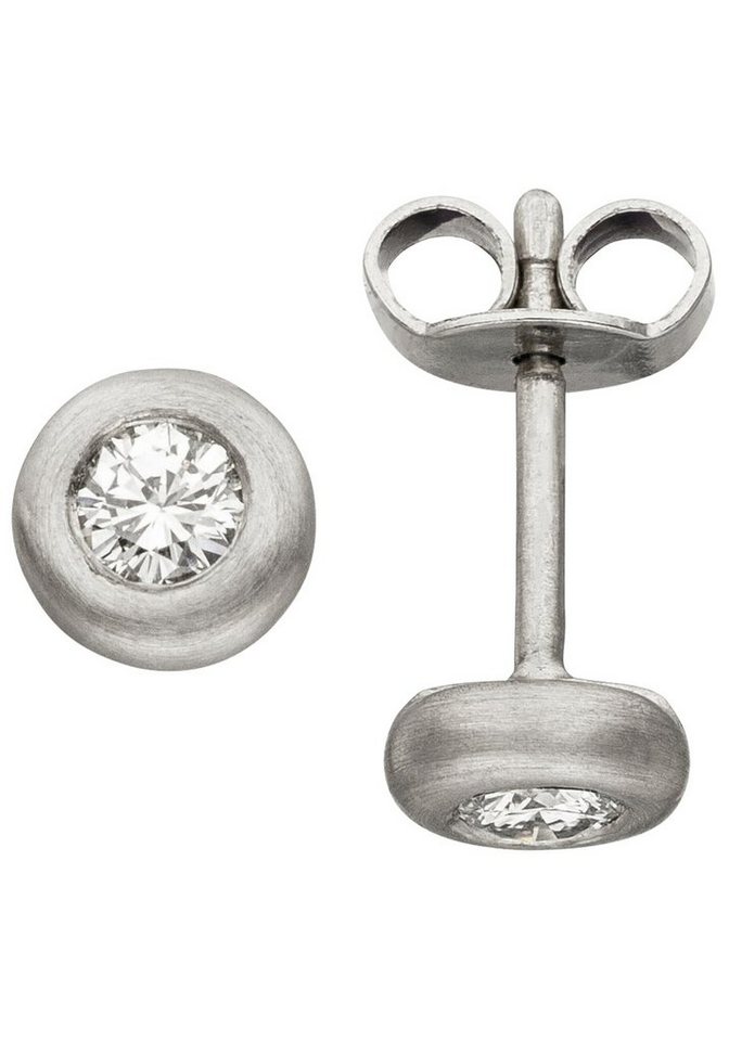 JOBO Paar Ohrstecker Solitär, 950 Plati... JOBO Paar Ohrstecker Solitär, 950 Plati...