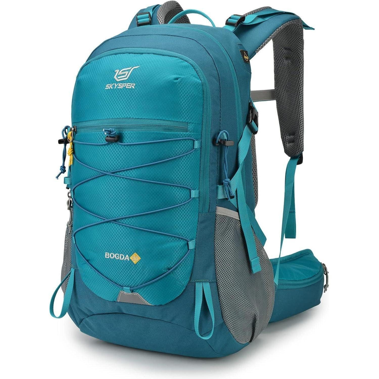 LuxusKollektion Trekkingrucksack Wanderrucksack 35L Trinksystem 31cm*22cm*52cm Bogda35-cyan