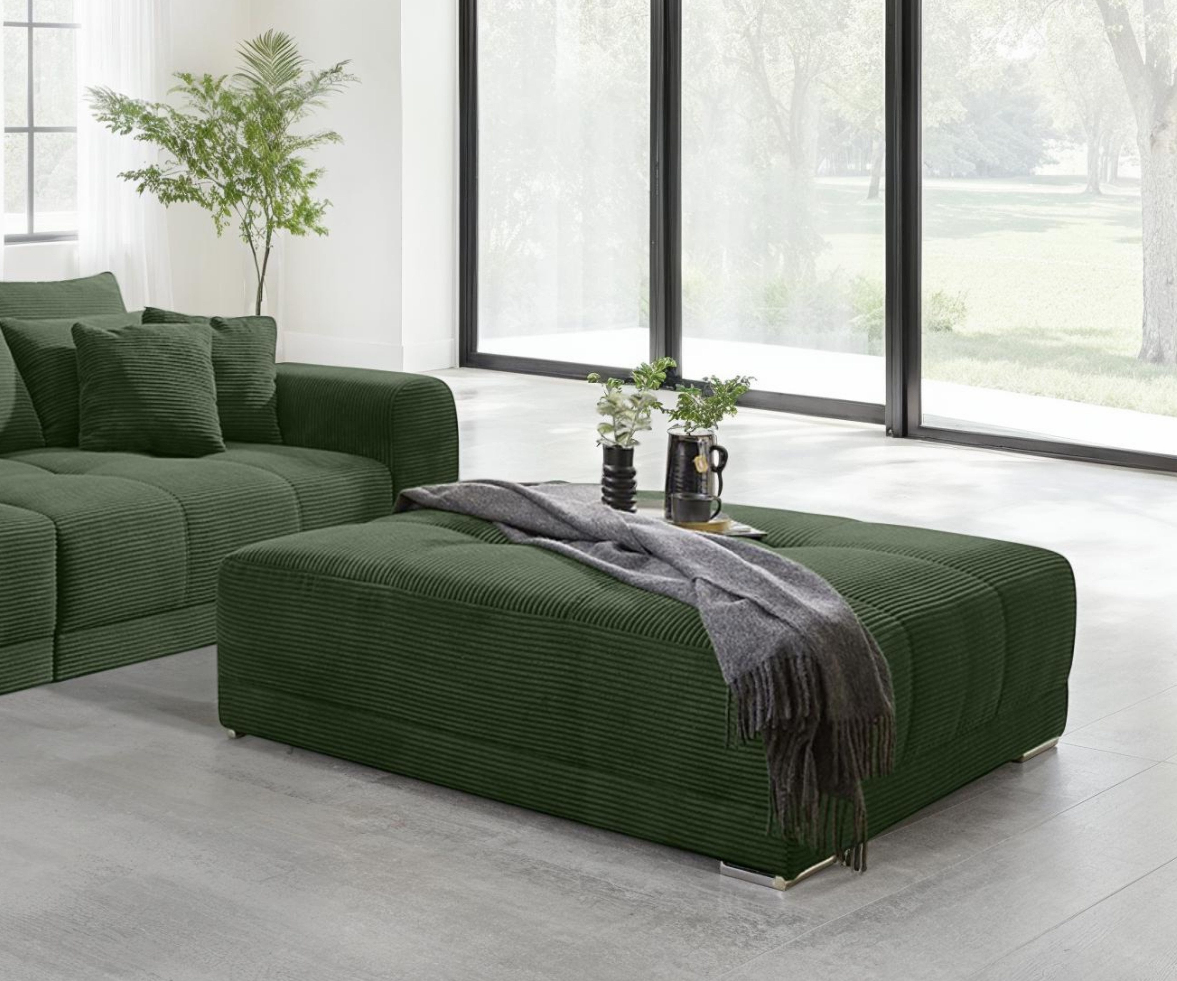 luma-home Polsterhocker 15176 (XXL-Hocker B120/H120/T39 cm günstig online kaufen