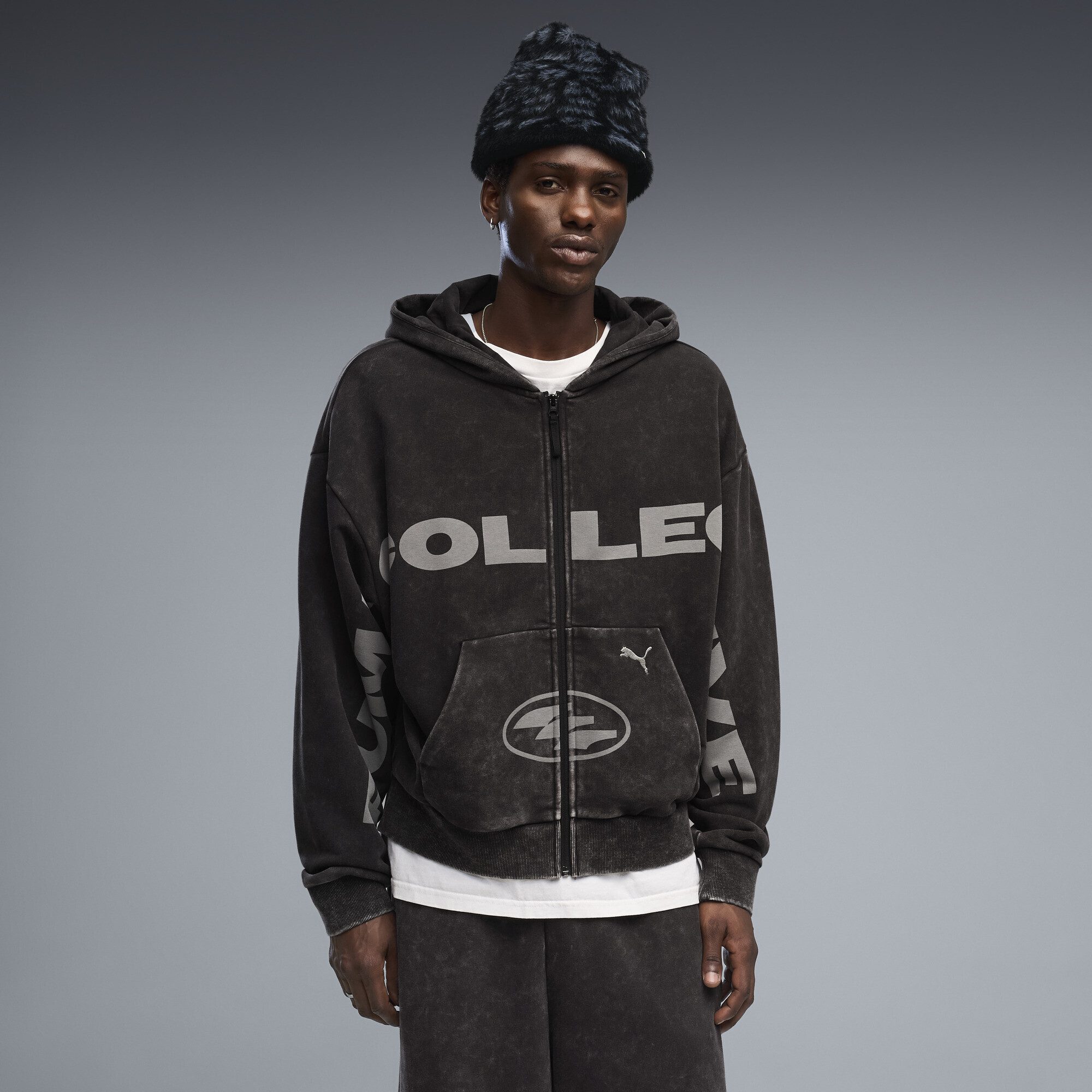 PUMA Kapuzenpullover Graphic Kapuzenjacke Erwachsene