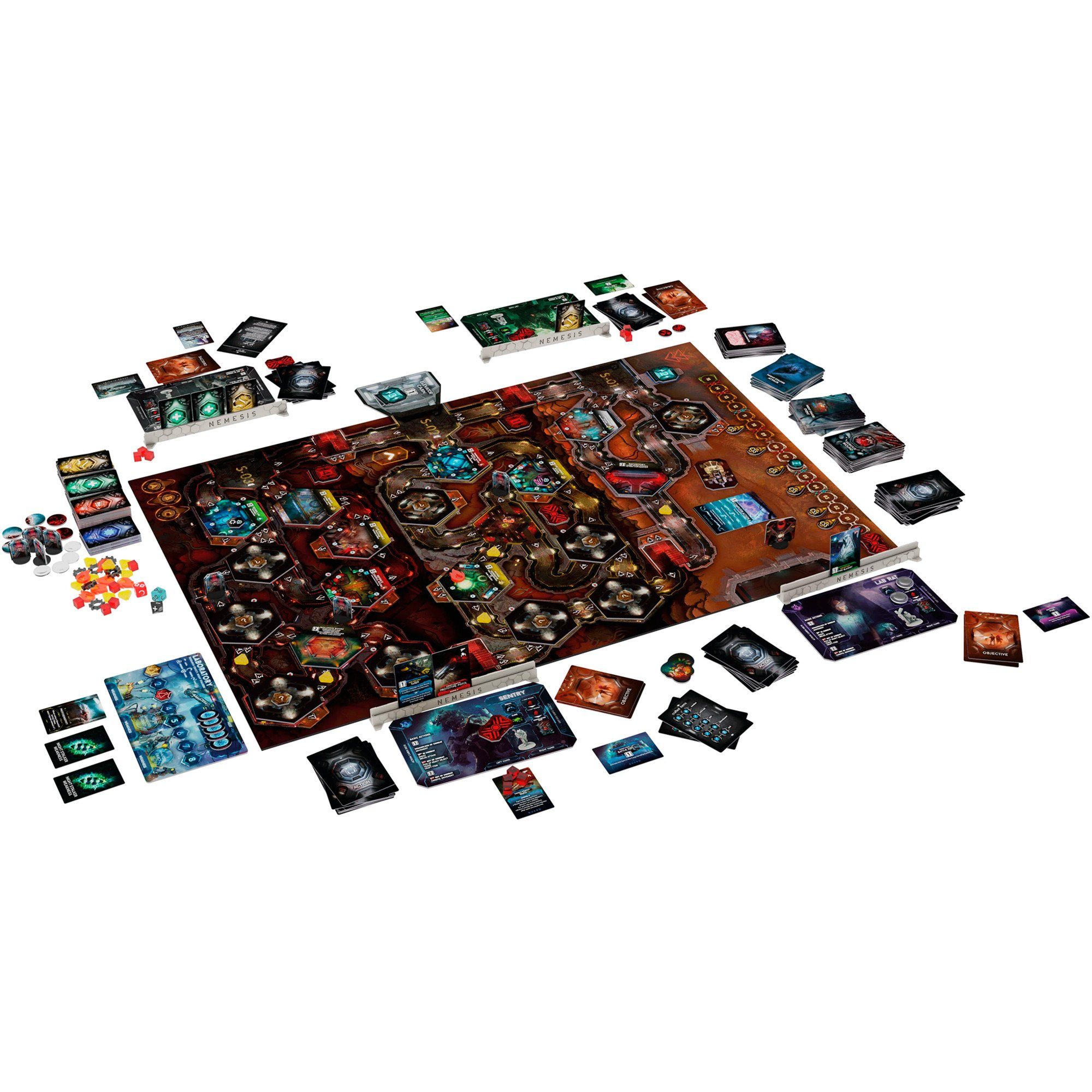 Asmodee Spiel Asmodee Nemesis: Lockdown, Brettspiel