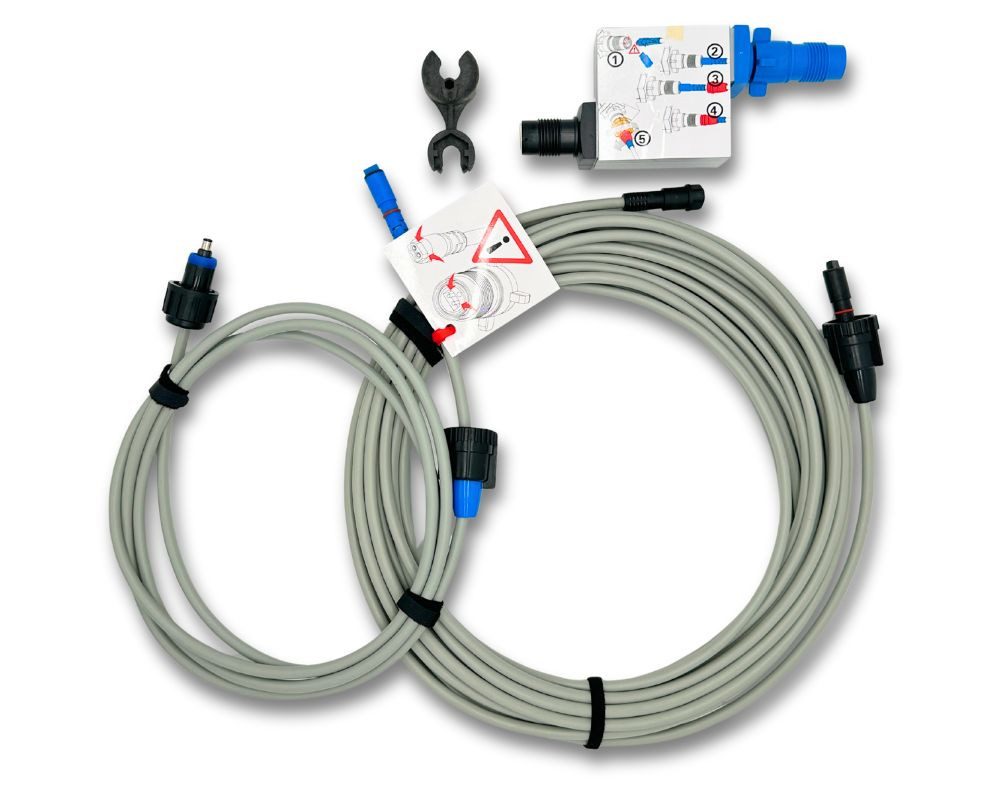 Meranus Poolbodensauger Schwimmkabel 13 m und 3 m Drehgelenk Meranus Power 4.0 Poolroboter