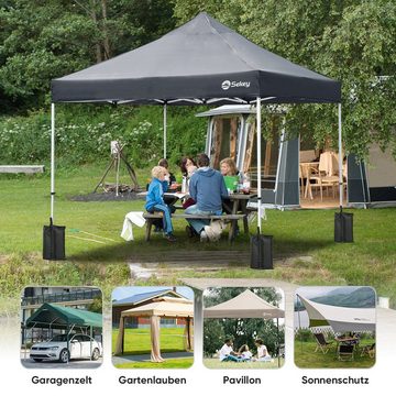 Pavillon-Sandsäcke Beschwerungsgewicht 4er Set Pavillon Gewichte aus 600D Oxford-Stoff, Sekey, Pavillon, Zelt, Faltpavillon, Vordach, 12 kg pro Sandsack, insgesamt 48 kg.